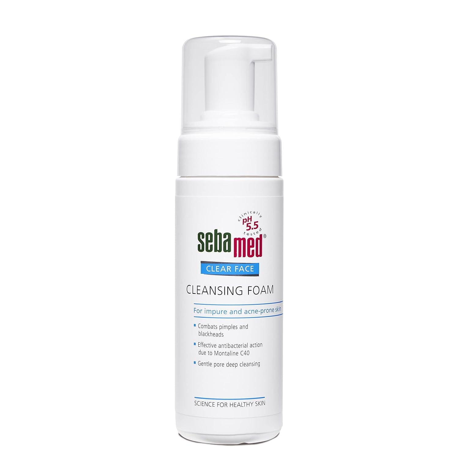 Sebamed Clear Face Cleansing Foam for Acne prone Skin 150 ml I pH 5.5 I Gentle, Effective
