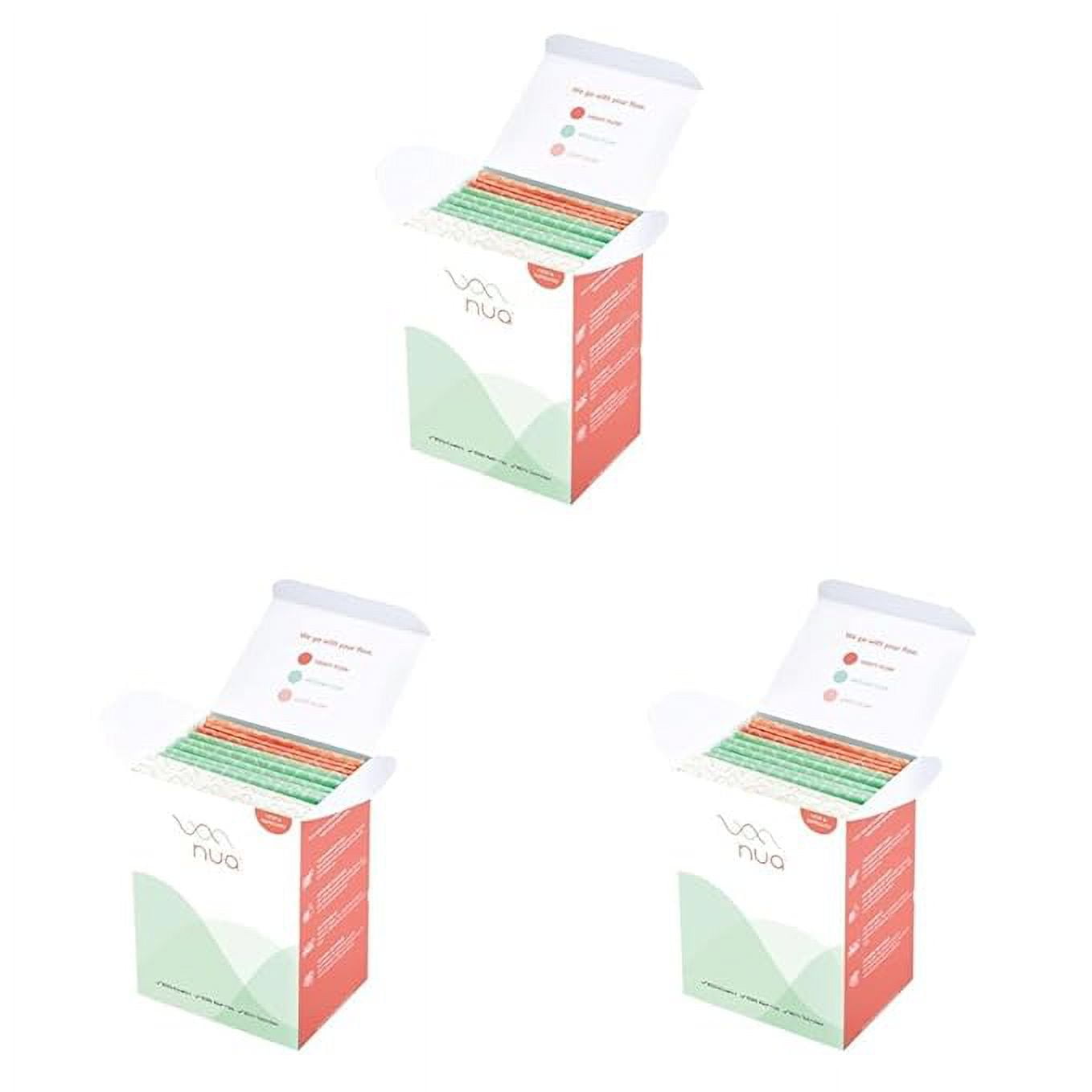 Nua Ultra-Safe Sanitary Pads For Women|12 Ultra Thin Pads|3 Sizes In 1: Heavy Flow-Xl+, Me