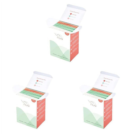 Nua Ultra-Safe Sanitary Pads For Women|12 Ultra Thin Pads|3 Sizes In 1: Heavy Flow-Xl+, Me