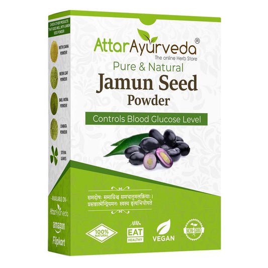 Attar Ayurveda Jamun Seed Powder - 500 g Ayurveda Jamun Seed