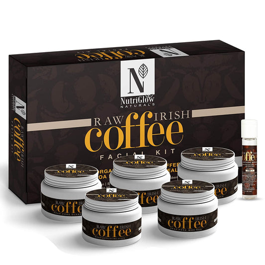 NutriGlow NATURAL'S Coffee Facial Kit 6-Pieces Set 260 gm