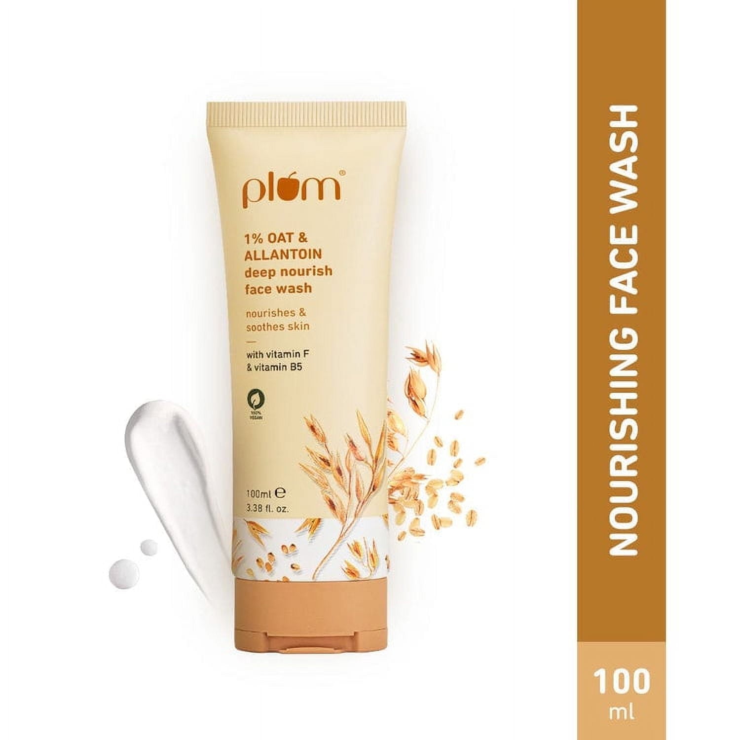 Plum Goodness Oat Allantoin Deep Nourish FaceWash - 100 ml