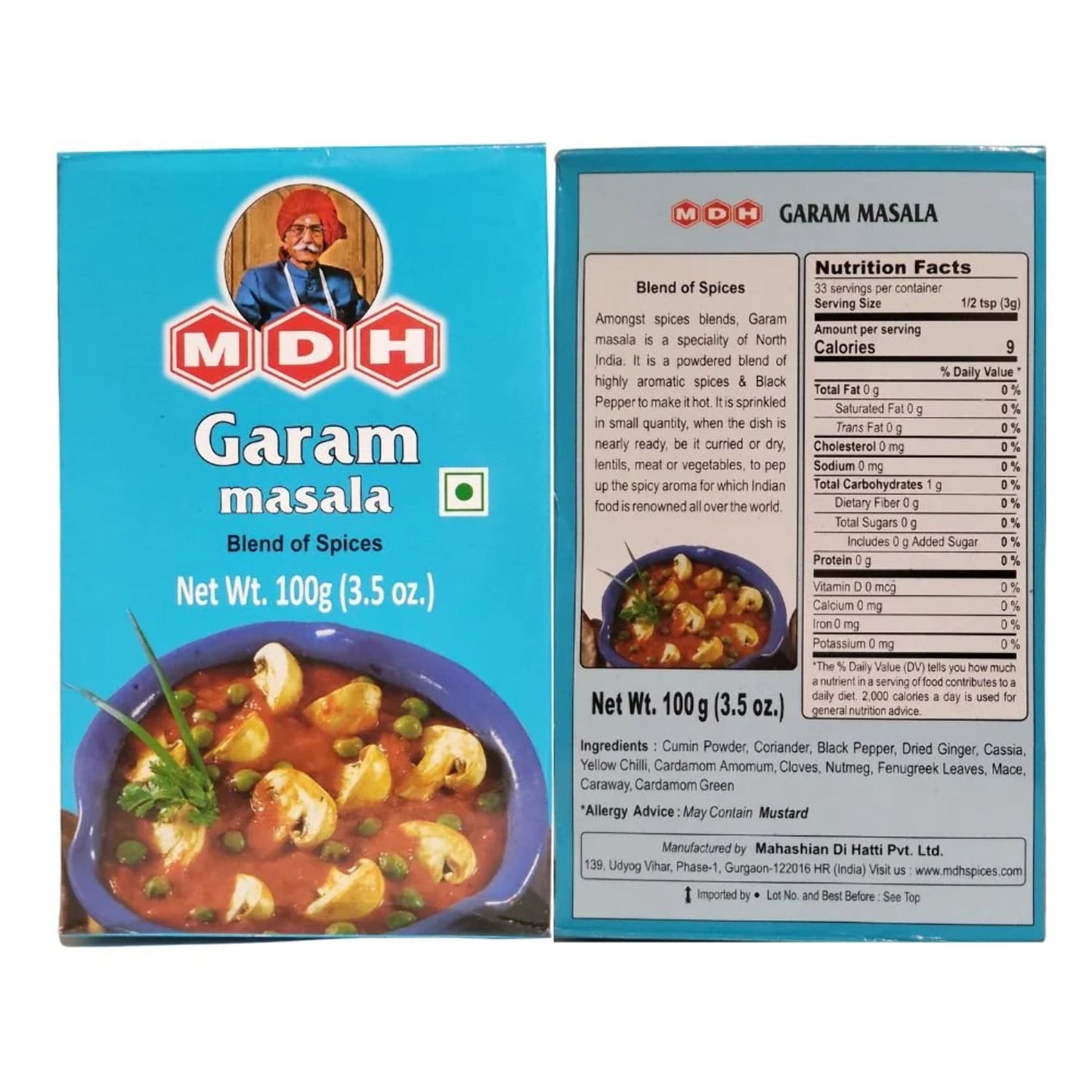 Mdh Garam Masala 100g (3.5 oz)