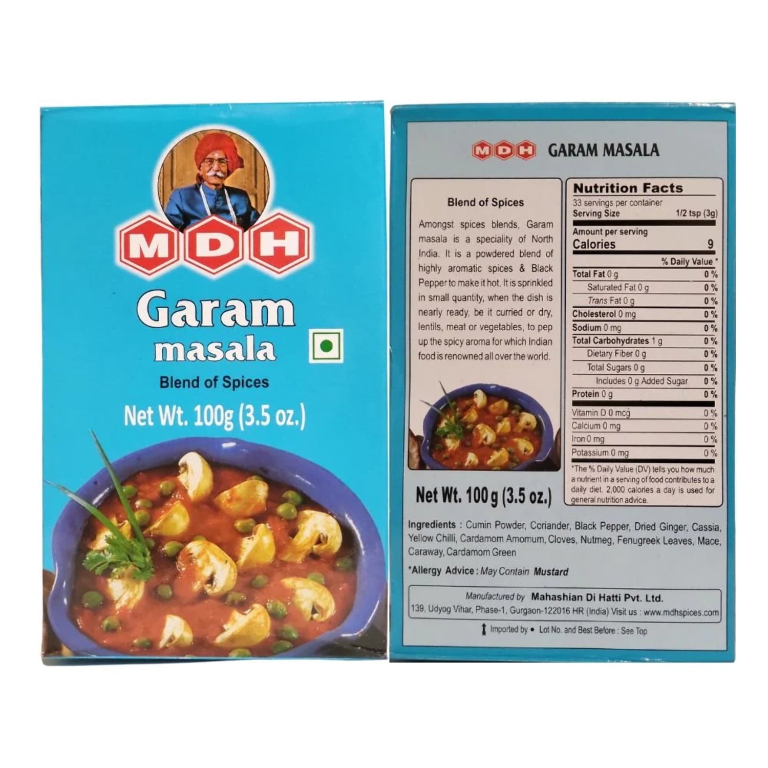 Mdh Garam Masala 100g (3.5 oz)