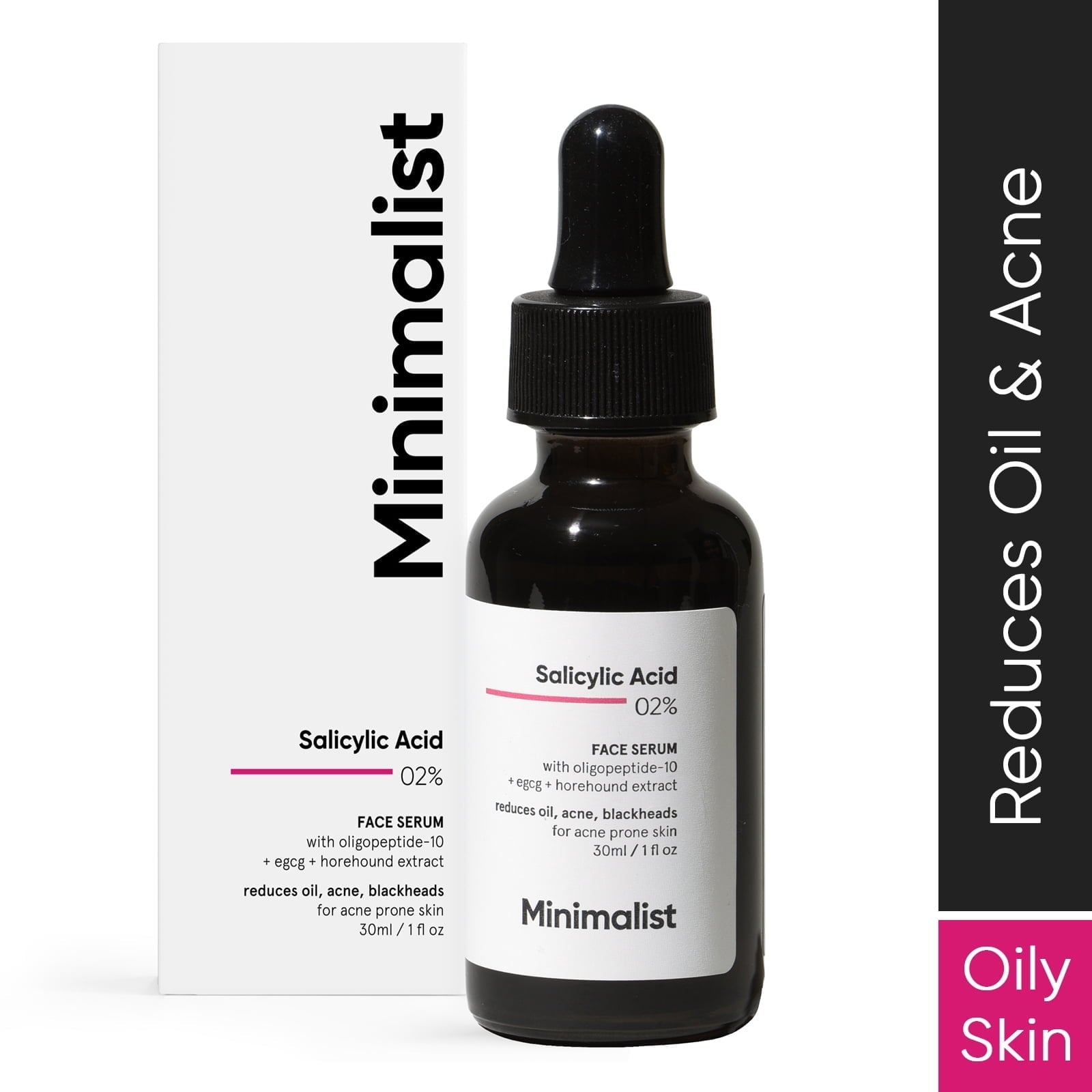 Minimalist 2% Salicylic Acid Serum For Acne, Blackheads, Open Pores | Reduces Excess Oil B