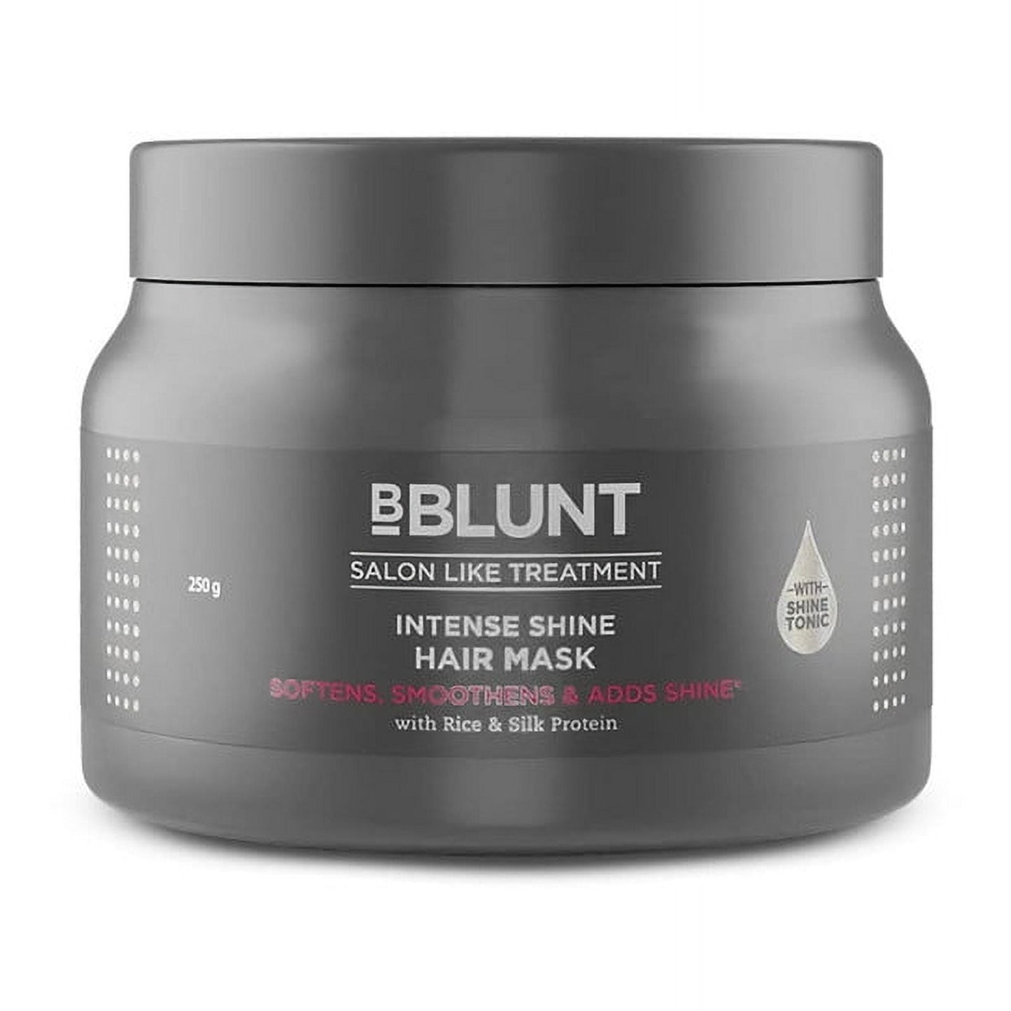 BBLUNT Intense Shine HairMask with Rice & Silk Protein for Softer, Smoother & Shinier Hair
