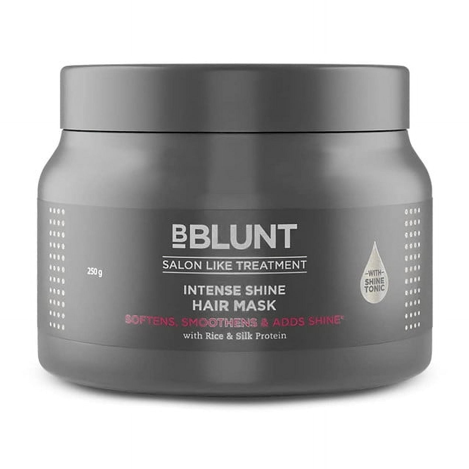 BBLUNT Intense Shine HairMask with Rice & Silk Protein for Softer, Smoother & Shinier Hair