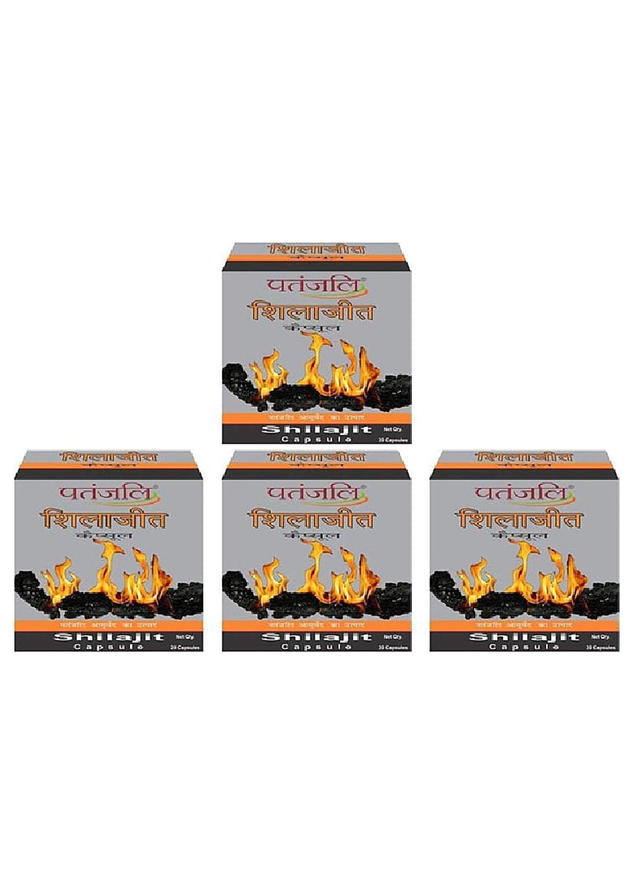 Pack Of 4 - Patanjali Shilajit Capsule - 20 Capsules