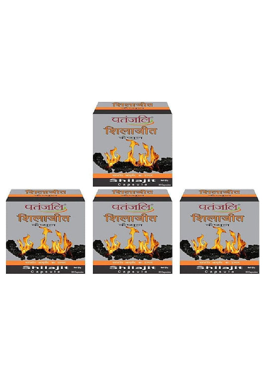 Pack Of 4 - Patanjali Shilajit Capsule - 20 Capsules