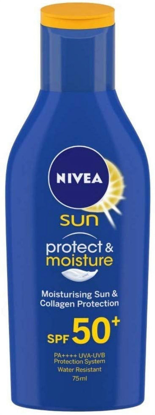NIVEA SUN Protect and Moisture 75ml SPF 50 Sunscreen| For Men & Women