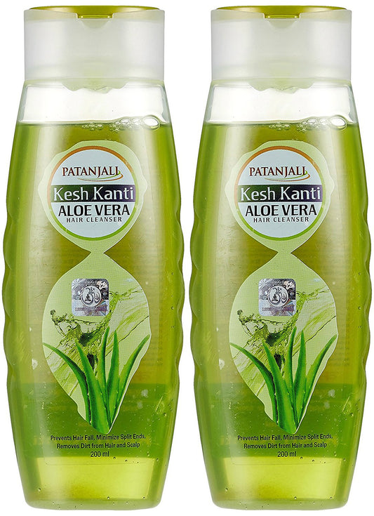Patanjali Kesh Kanti Shampoo: Aloe Vera, 200 ml, Pack of