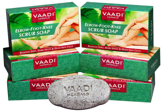 Vaadi Herbals Elbow Foot Knee Scrub Soap 75g Pack of