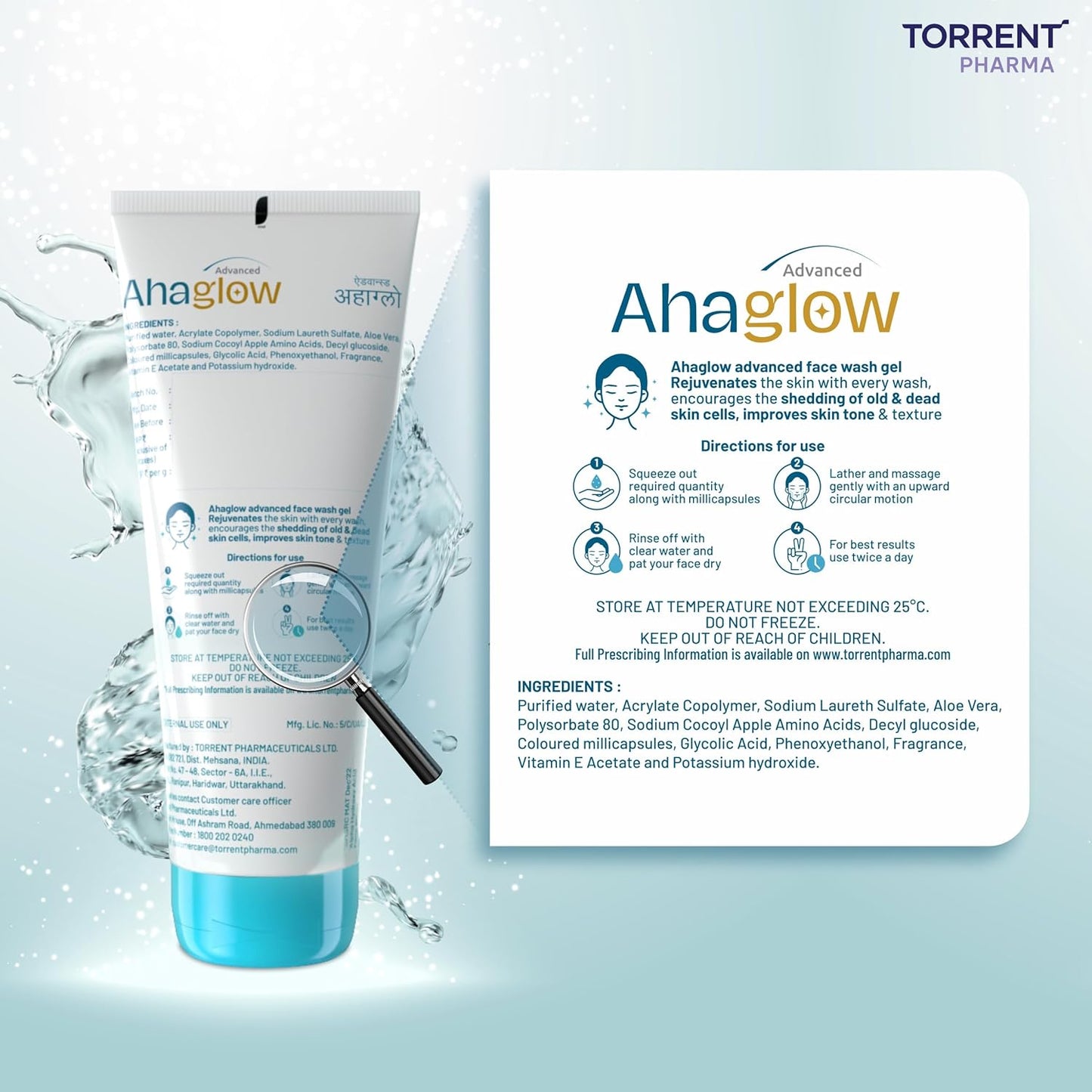 Ahaglow FaceWash 50GM