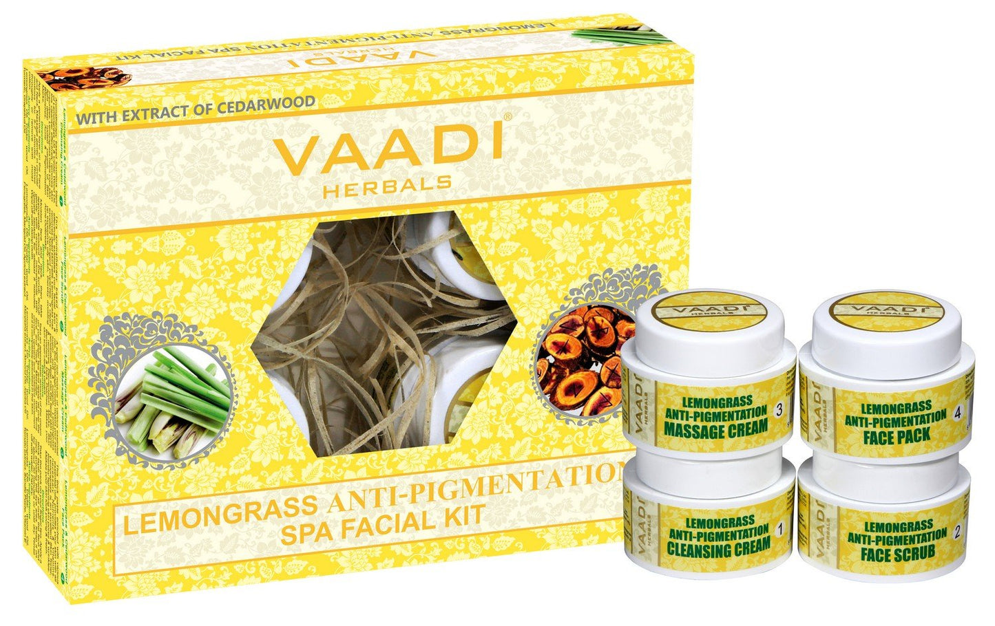 Vaadi Herbals Lemongrass & Cedarwood Spa Facial Kit 1