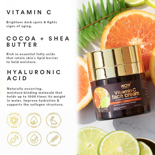 WOW Vitamin C Moisturizer Face Cream: 50 ml
