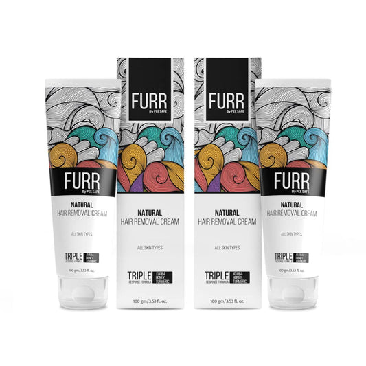 FURR Natural Hair Removal Cream 100gm | Removes Hair In 5 Min | For Men and Women | Suitab