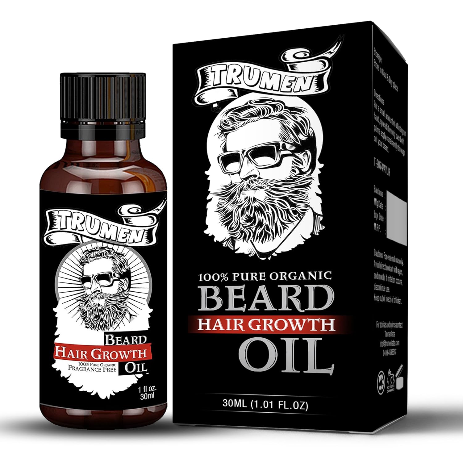 TruMen Beard Growth Oil - 30 ml …