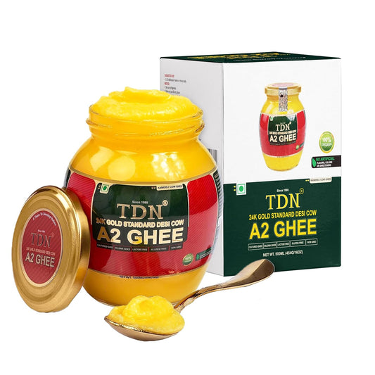TDN Fresh A2 Cow Ghee: 500ml, Glass