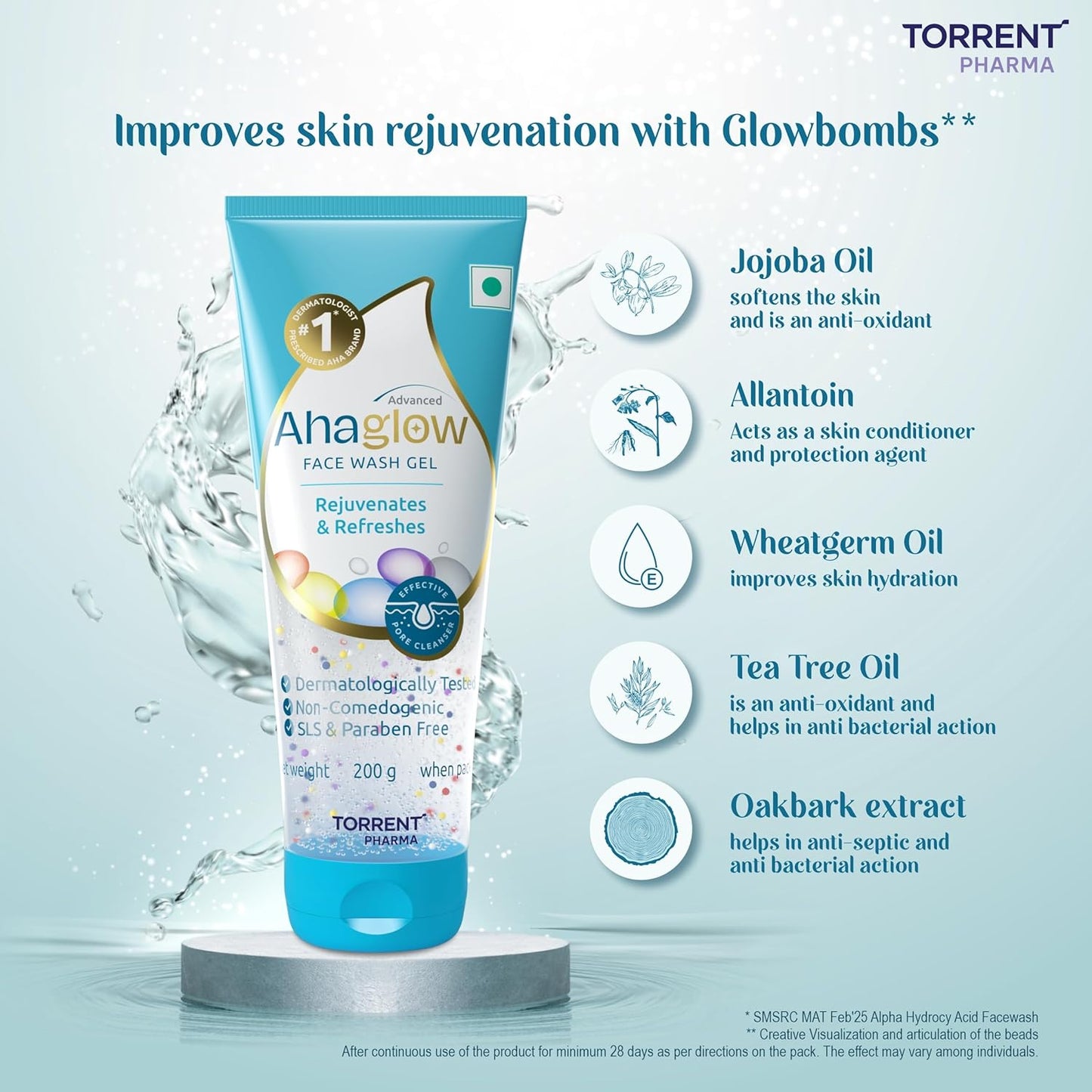 Ahaglow FaceWash 50GM