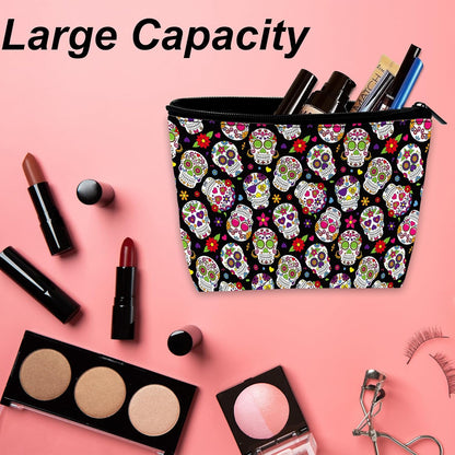 Makeup Bag Day Of The Dead Sugar Skull Cosmetic Bag