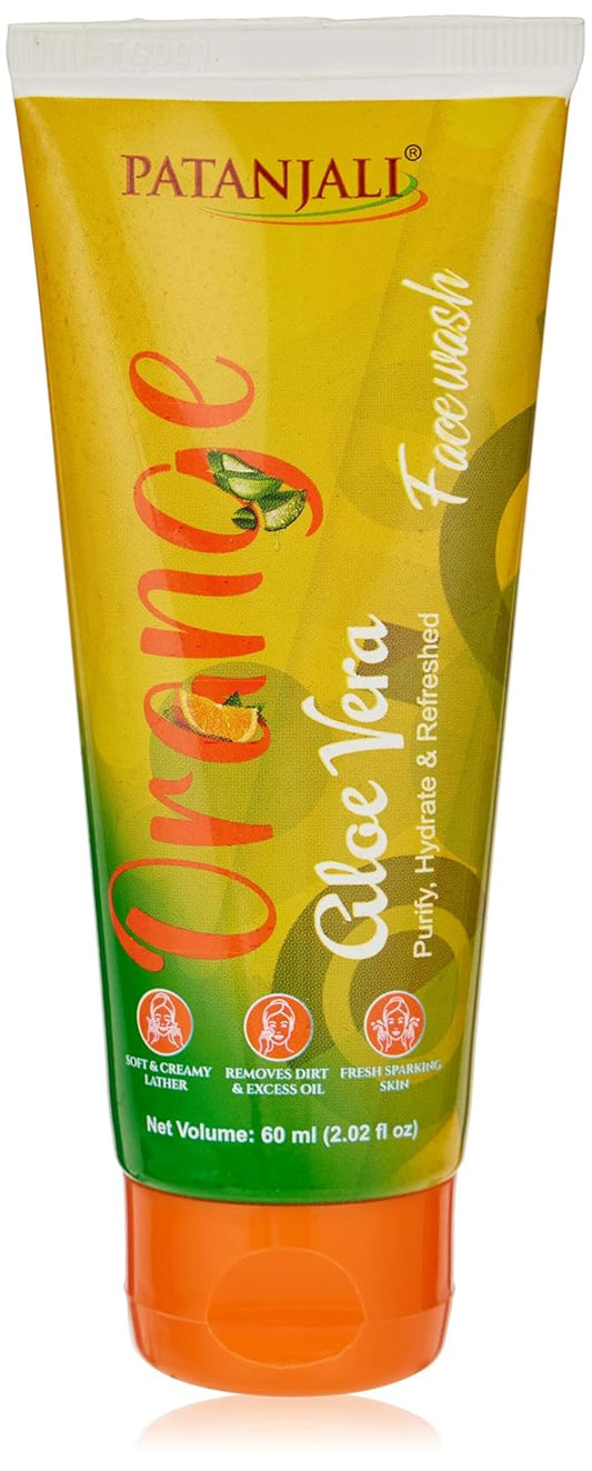 Patanjali Divya Orange Aloe Vera Face Wash: