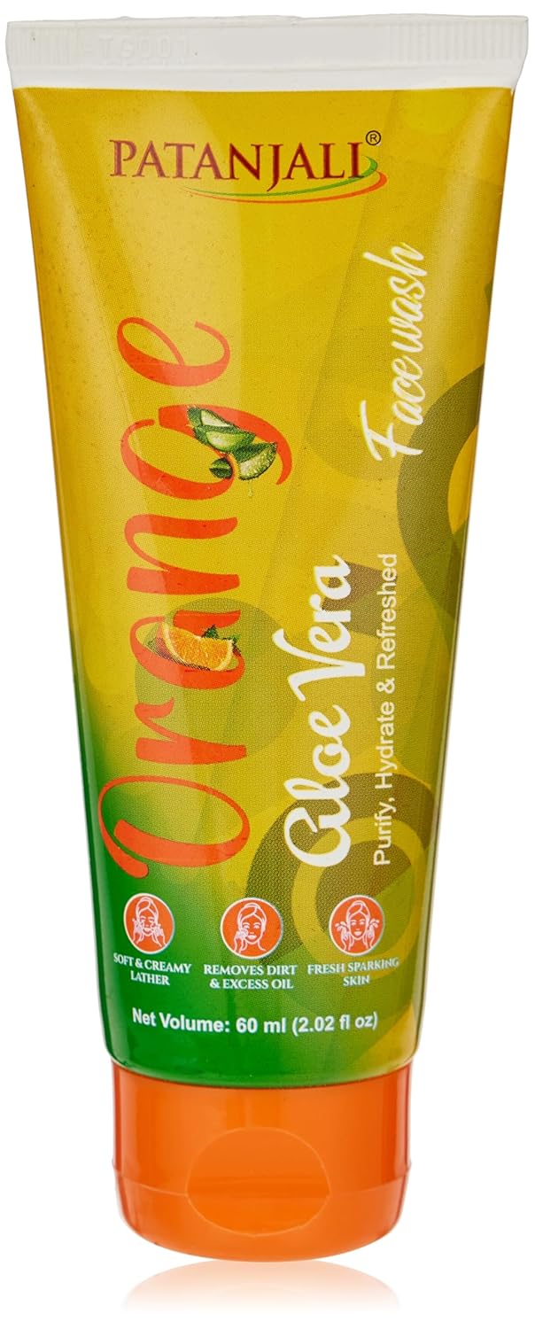 Patanjali Divya Orange Aloe Vera FaceWash:
