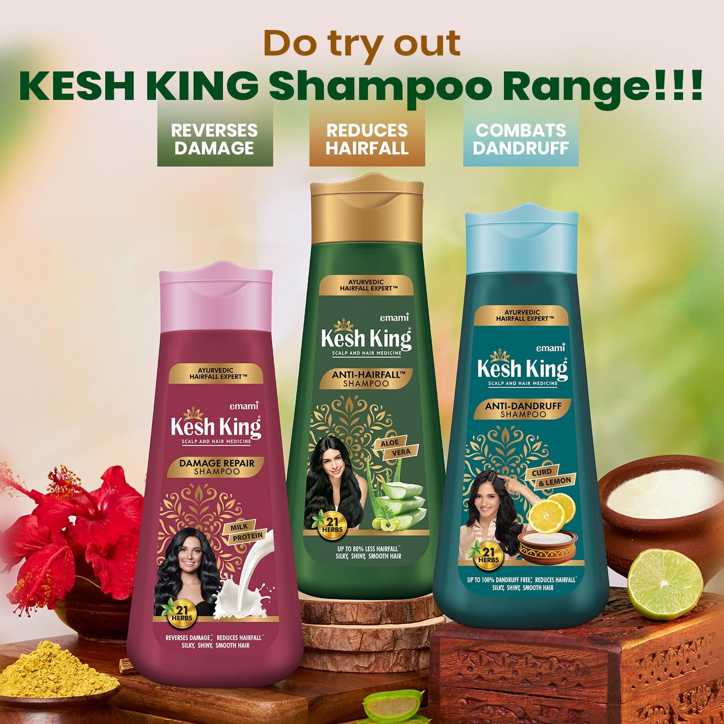 Kesh King Anti-Hairfall Aloe Vera Shampoo: 200 ml
