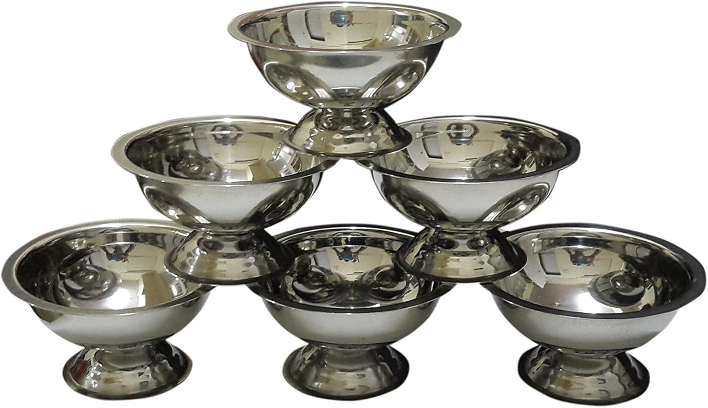 iKonbi Ice Cream Cups/Soup Bowls with Heavy Gauge Ice Cream Scoop Set of 6