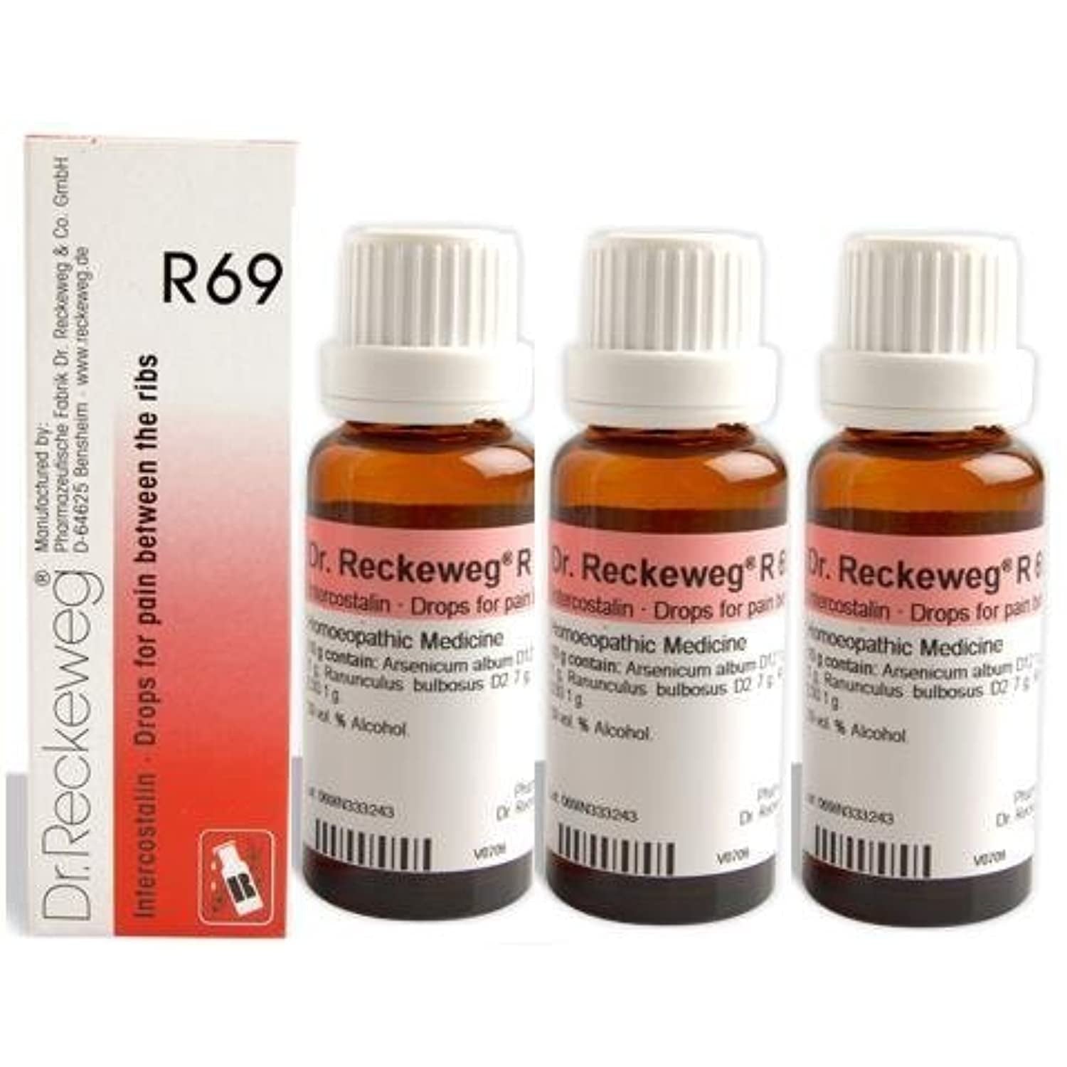 Dr.Reckeweg R69 Drops For Pain Between The Ribs (Pack Of 3)