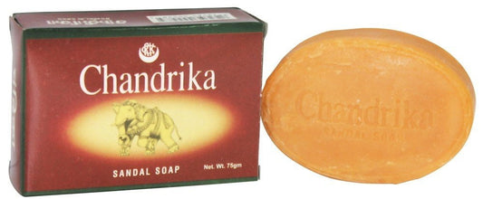 Chandrika Sandal Bar Soap, 125 Gram - 6 per case.
