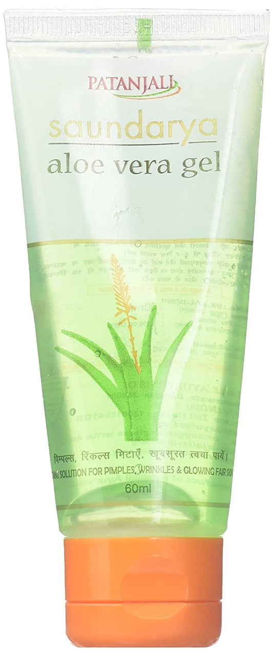 Patanjali Saundarya Aloe Vera Gel Rejuvenates & Gives You Glowing Skin (2 X 60Ml)