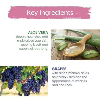 Mamaearth Anti-Wrinkle Cream: Grapes & Aloe Vera, 50 ml