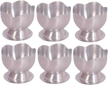 iKonbi Lotus Ice Cream Cups/Soup Bowls with Spoons and Scoop Set of 13 6 Cups, 6 Spoons,