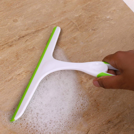 iKonbi Non-Slip Hand-Held Wiper for Cleaning Window Glass, Tiles, Kitchen Table Platform, Car Auto Windshield Multicolour 1 piece