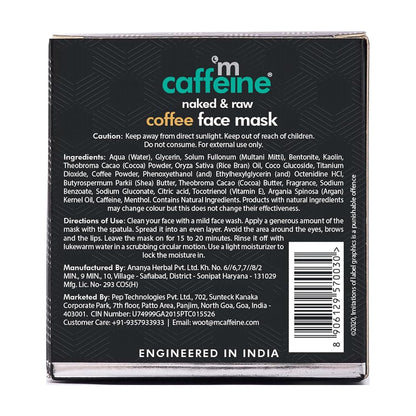mCaffeine Coffee Clay Face Mask: Detan, 100 g