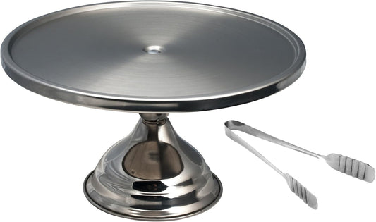 iKonbi Cake/Pizza Stand and Cake Tong – Set of