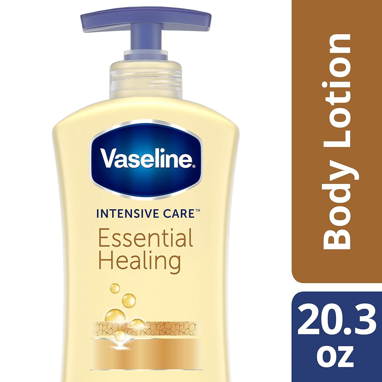 Vaseline Essential Healing BodyLotion 600ml Pump