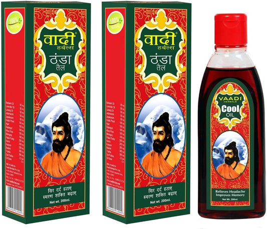 Cool Oil Body & Hair, Triphla & Almond, 200 ml, Pack of