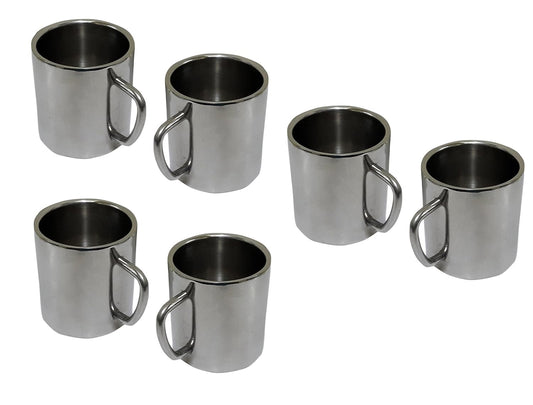 iKonbi Set of 6 Double Wall Big Sober Tea/Coffee Mugs-Set of 6