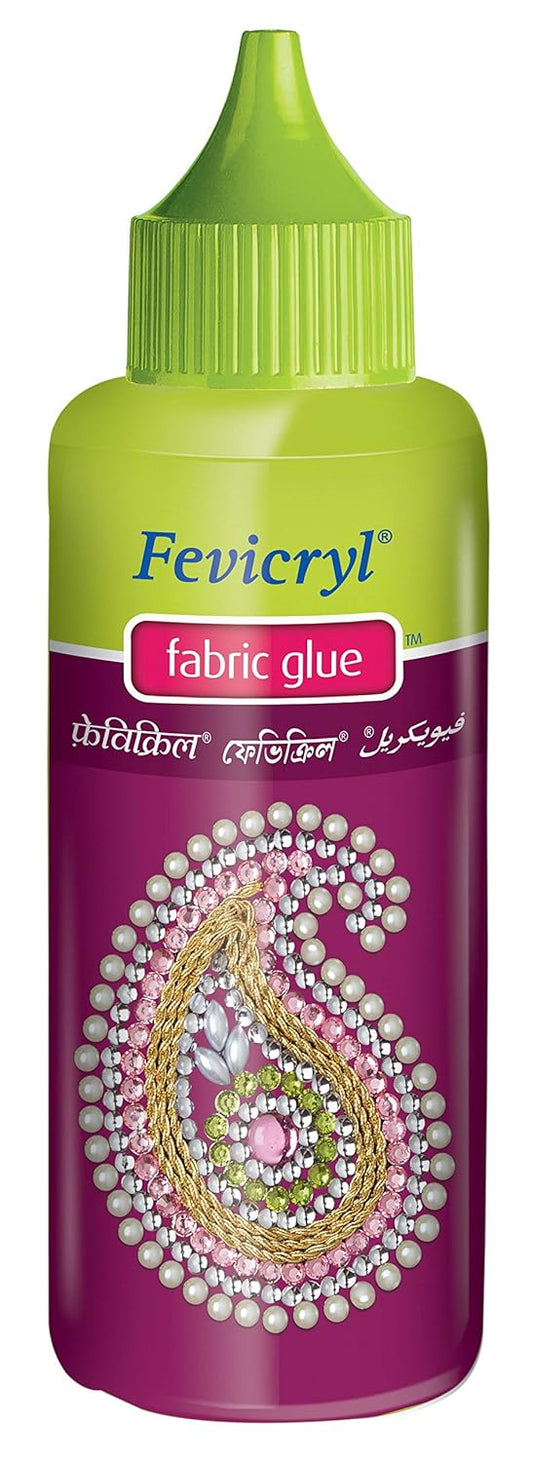Fevicryl Fabric Glue: 80ml, For Beads, Ribbon, Design Clothes, 1