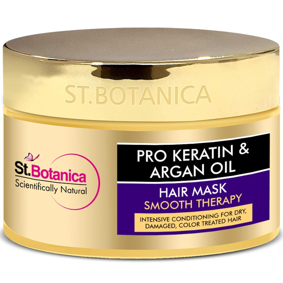 StBotanica Pro Keratin & Argan Oil HairMask 200ml - Intensive Conditioning For Dry, Damage