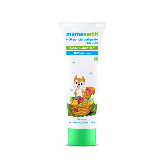 Mamaearth Fruit Punch Plaque Removal Toothpaste For Kids - 50g
