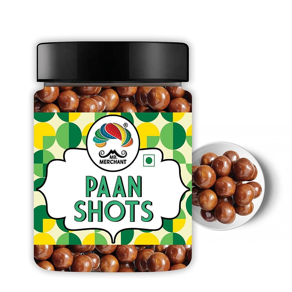 Mr. Merchant Paan Shots (Instant Paan, Mouth Freshener, Mukhwas) Pan Flavor Candy, 250G (2