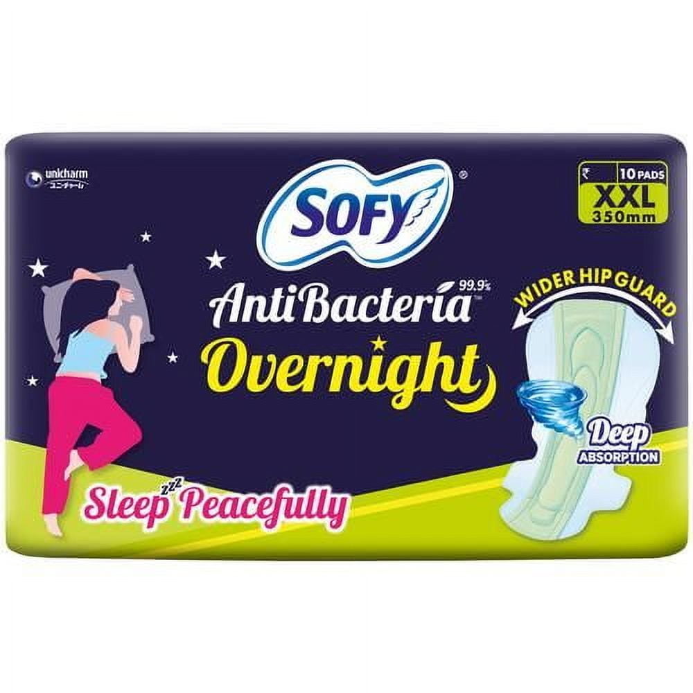 Sofy Anti-Bacteria Overnight Pads - XXL, 10 pcs Pouch