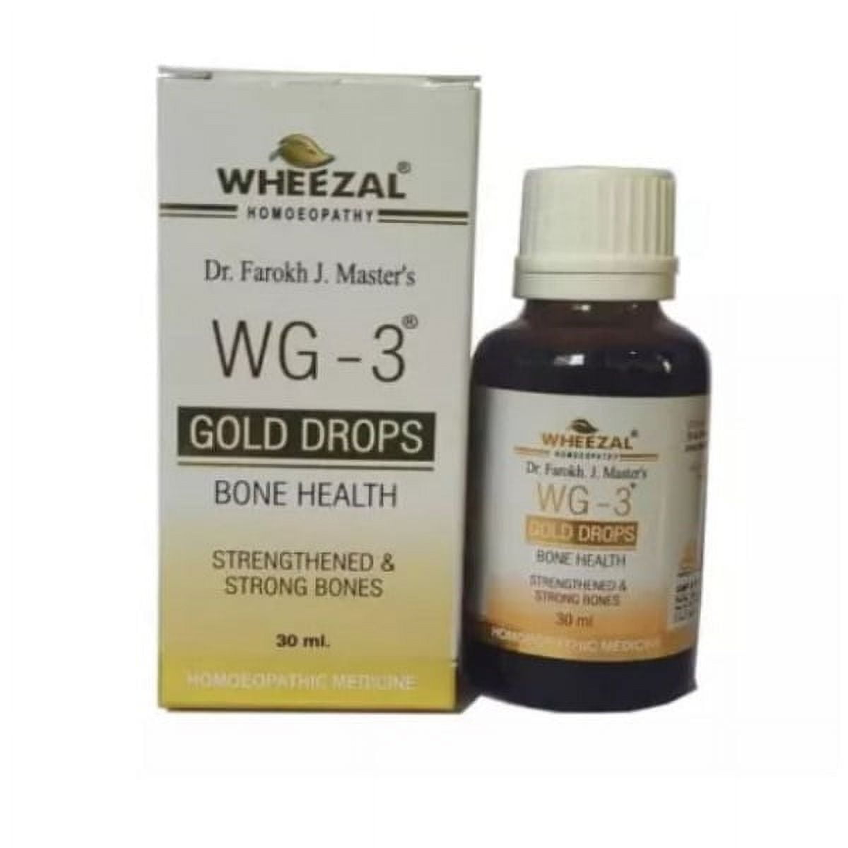 Wheezal WG 3 Gold Drops Bone Health (30ml)