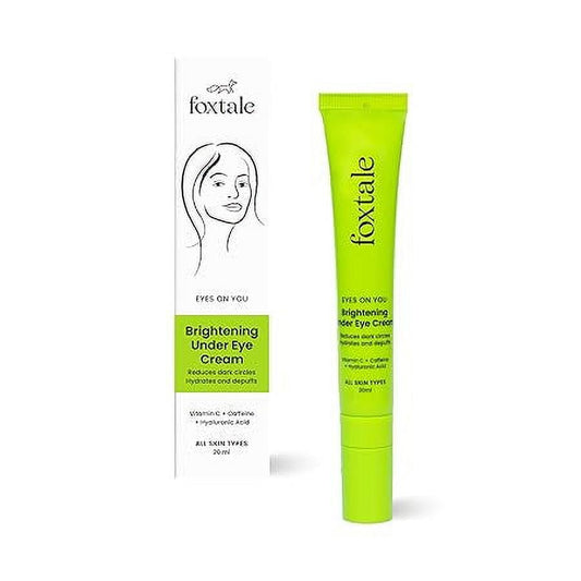 Foxtale Brightening Under Eye Cream to Reduce Dark Circles and Puffy Eyes and Brighten 20m