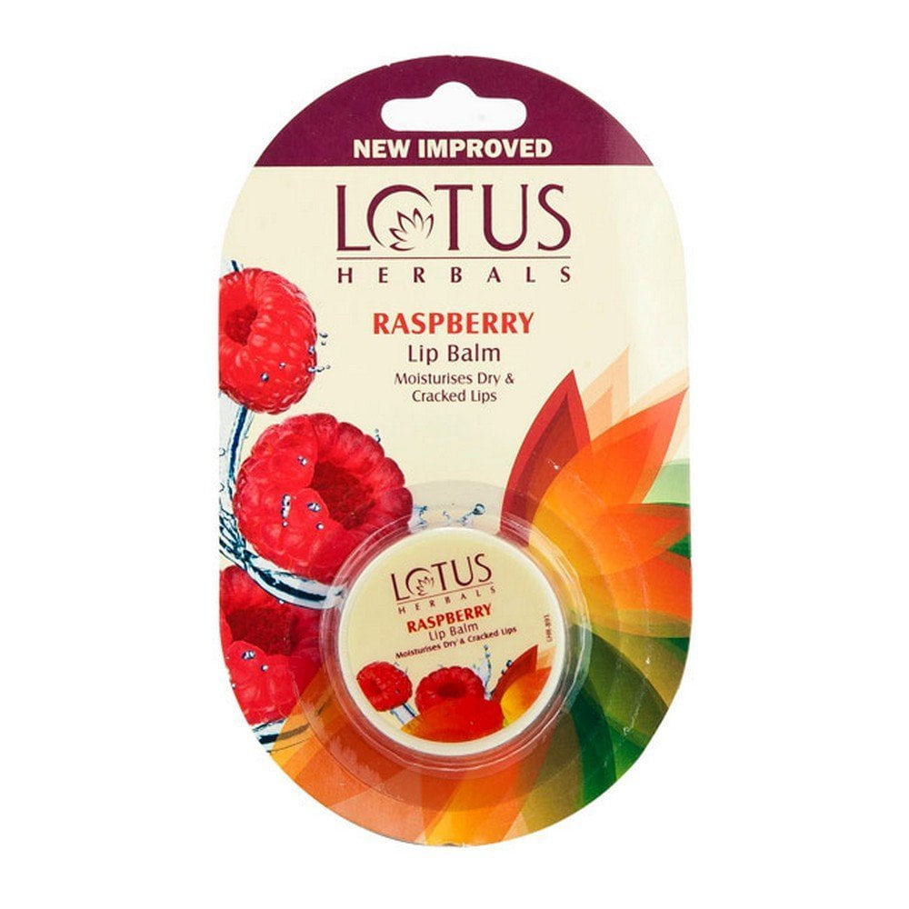 Lotus Herbals LipBalm - Raspberry | For Dry & Cracked Lips | 5g