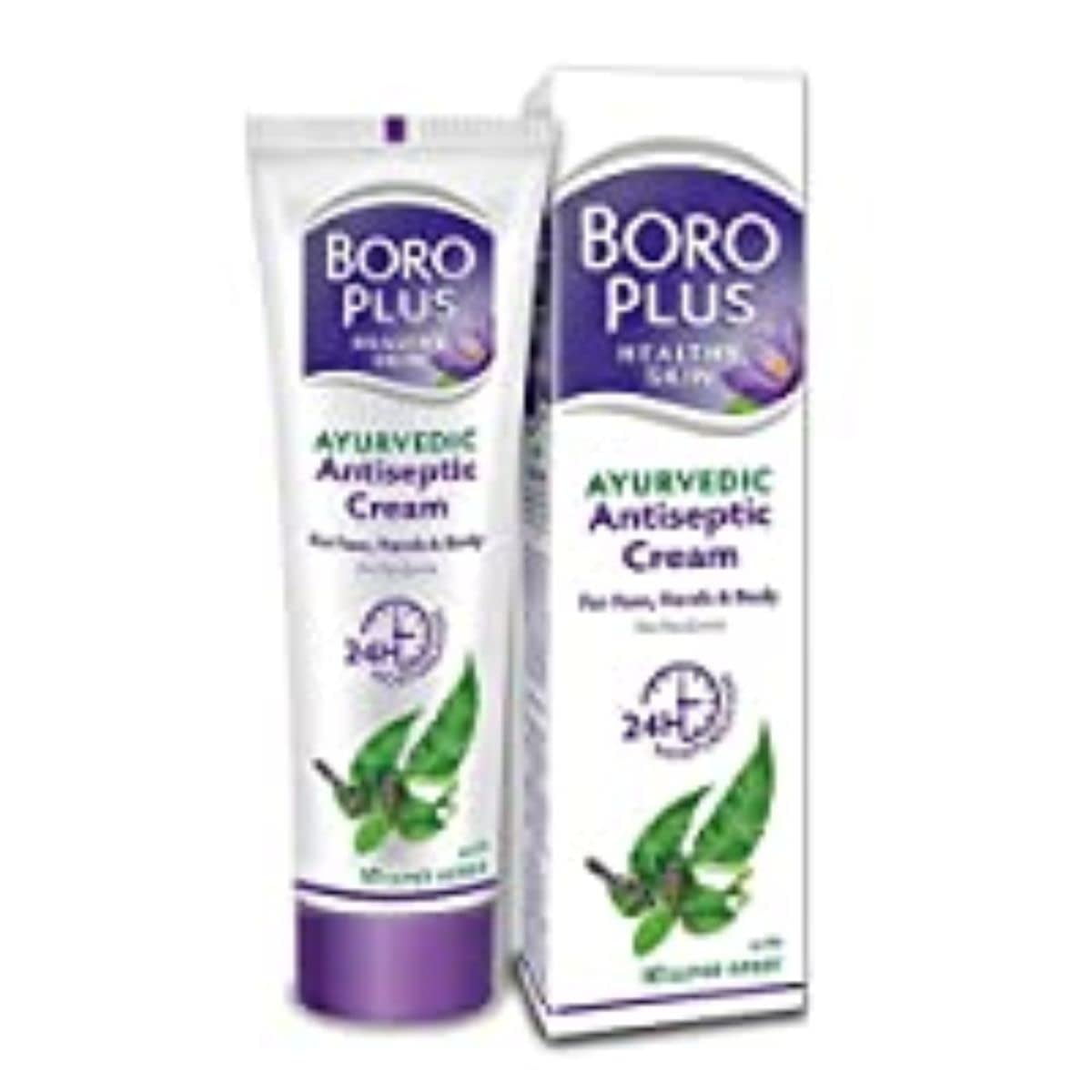 BoroPlus Antiseptic Cream Provides 24hrs Moisturisation Ayurvedic Cream for all Aeasons Ha