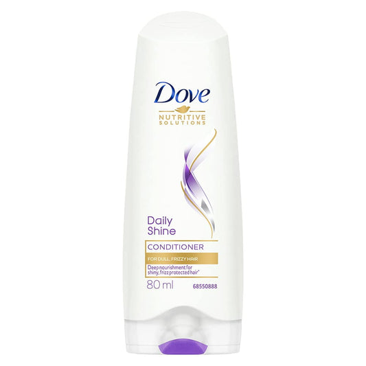 Dove Daily Shine Conditioner - 80 ml for Dull Frizzy Hair