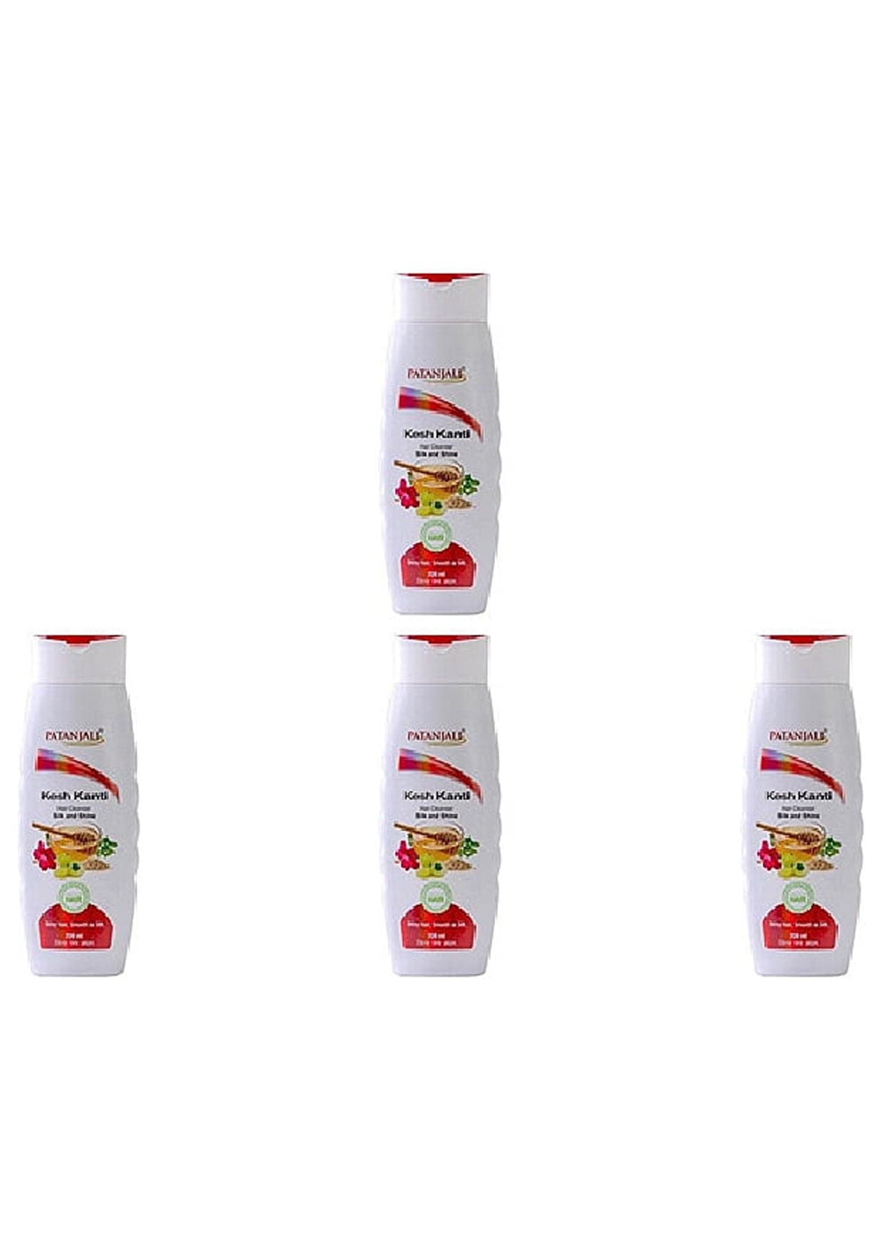 Pack Of 4 - Patanjali Kesh Kanti Silk And Shine Shampoo - 200 Ml (6.76 Oz)